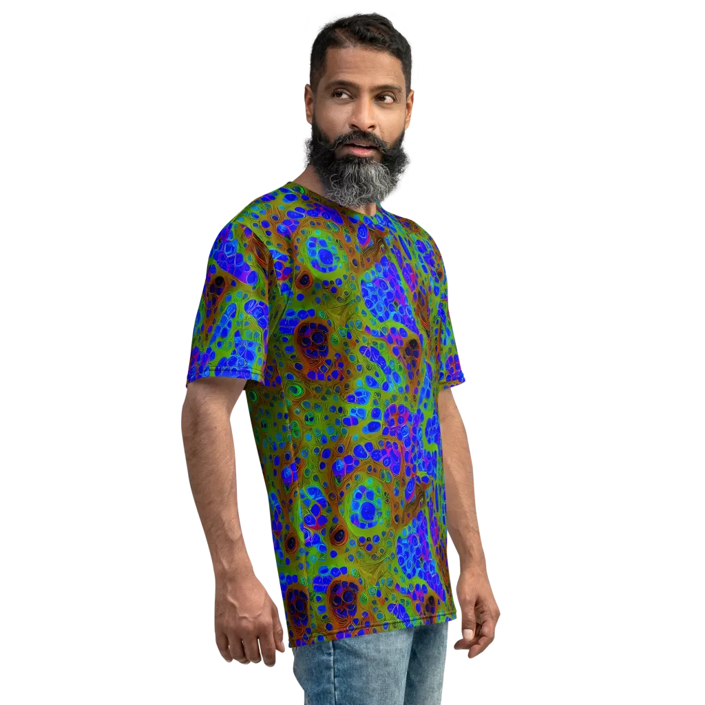 Lime Lucid on Men's Crew Neck T-Shirt — Right