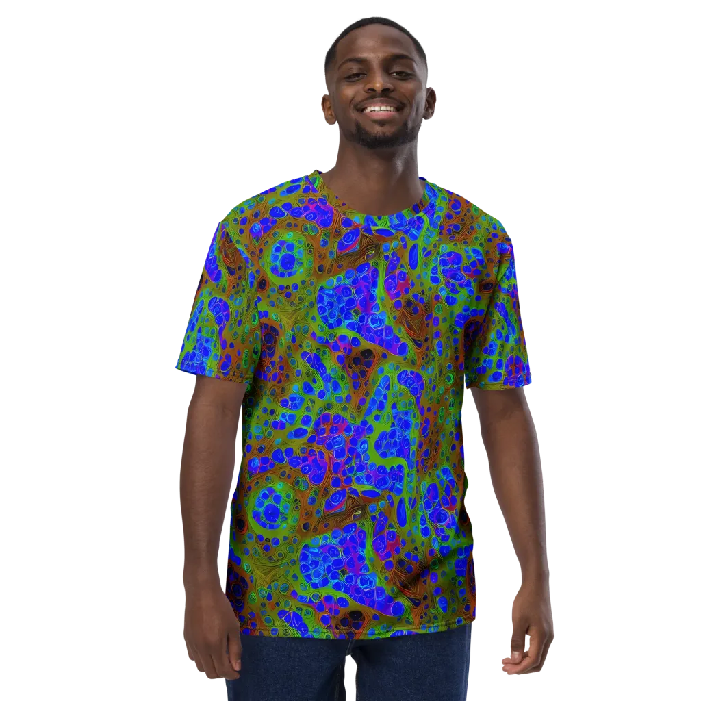 Lime Lucid on Men's Crew Neck T-Shirt — Front