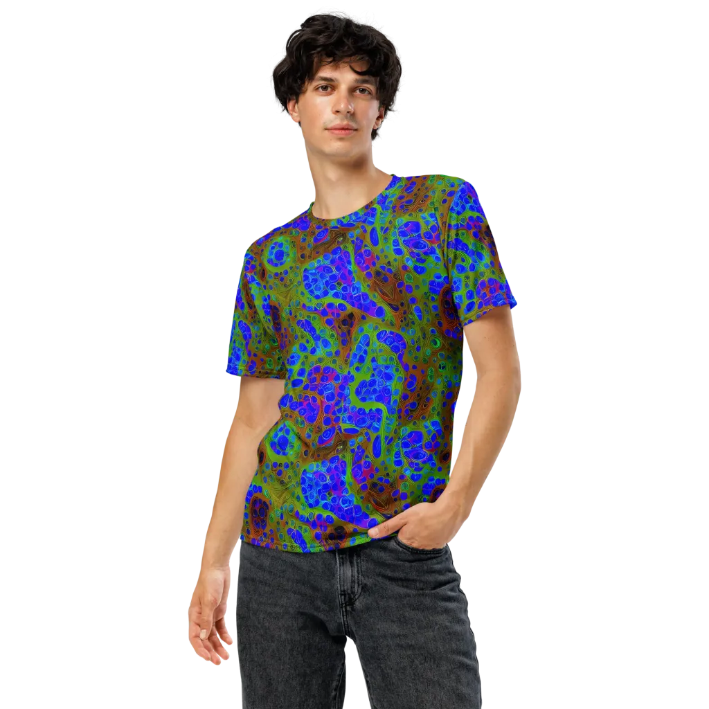 Lime Lucid on Men's Crew Neck T-Shirt — Front