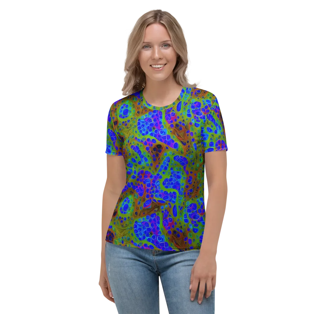 Lime Lucid on Women's Crew Neck T-Shirt — Front