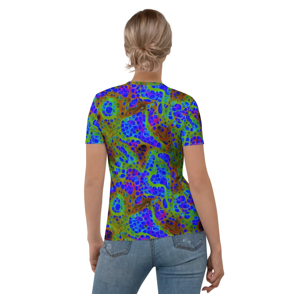 Lime Lucid on Women's Crew Neck T-Shirt — Back