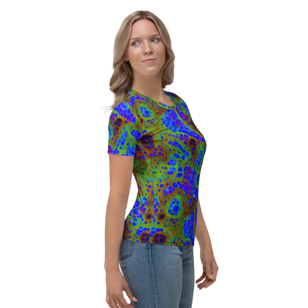Lime Lucid on Women's Crew Neck T-Shirt — Right