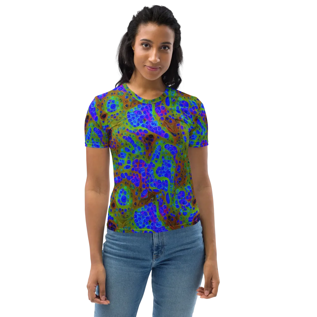 Lime Lucid on Women's Crew Neck T-Shirt — Front