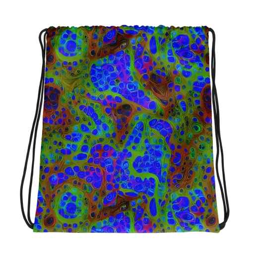 Lime Lucid on a Drawstring Bag