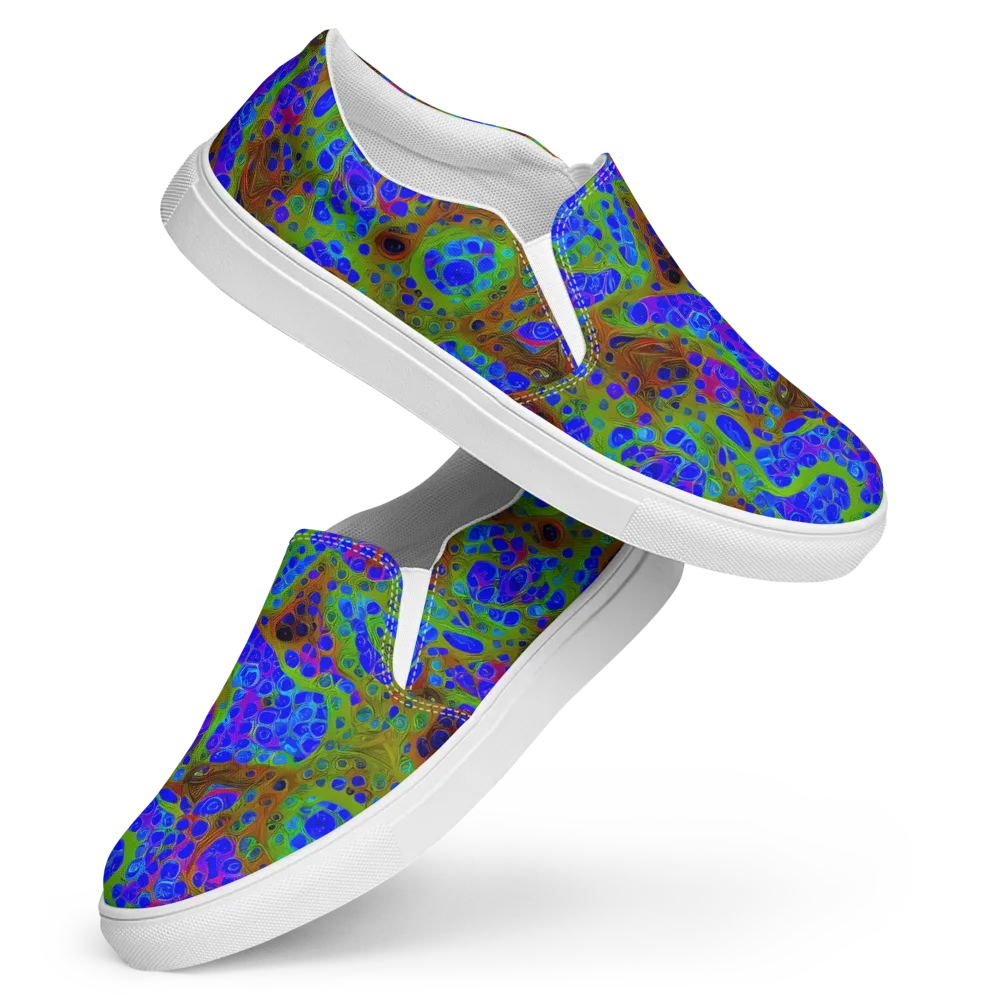 Lime Lucid on Women's Slip-On Canvas Shoes — Front