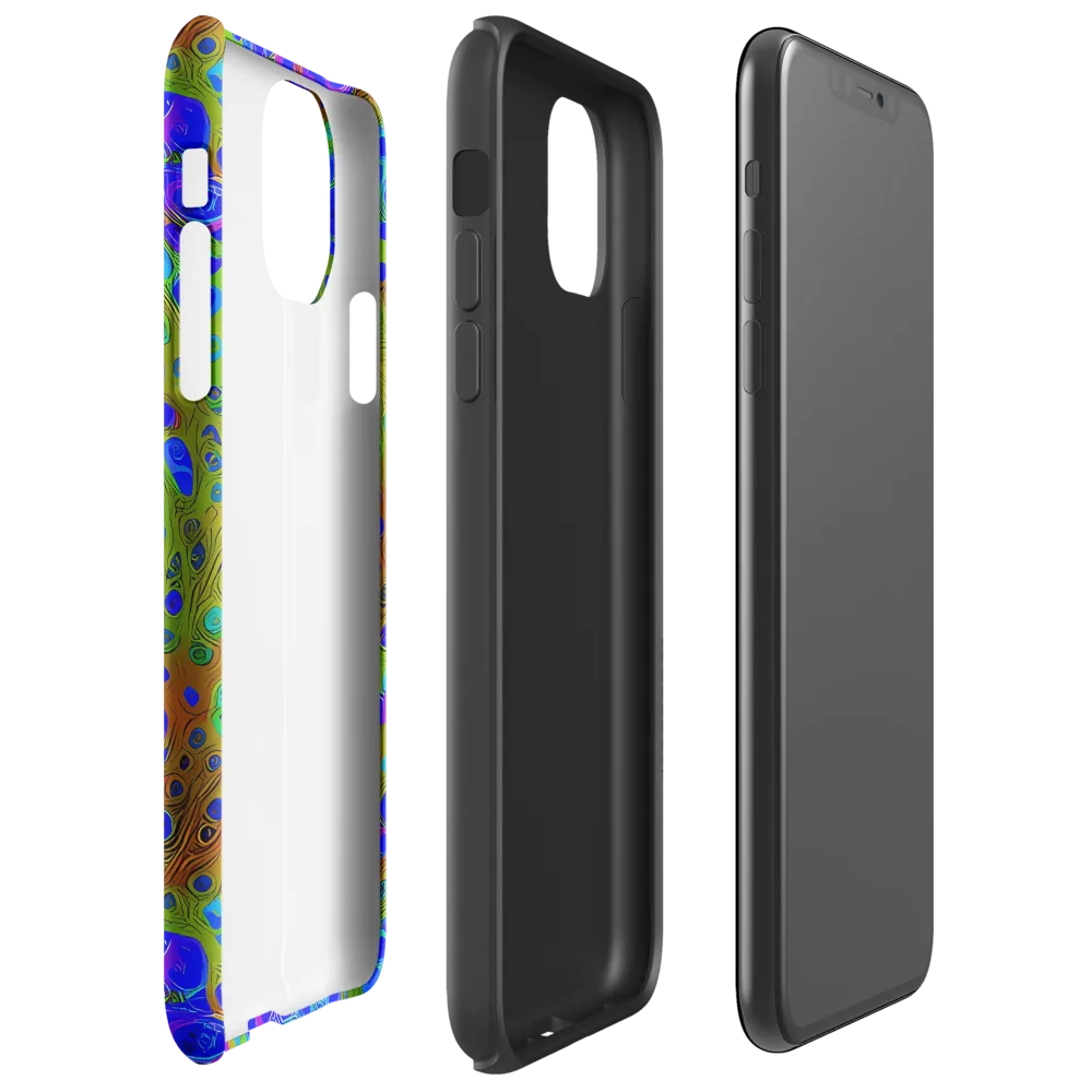 Lime Lucid on Tough Case for iPhone® — Right