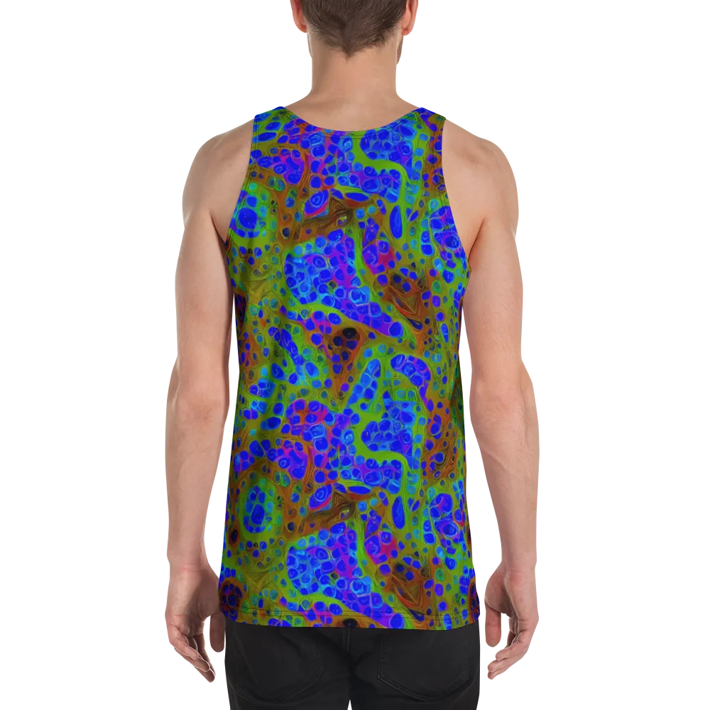 Lime Lucid on Men's Tank Top — Back