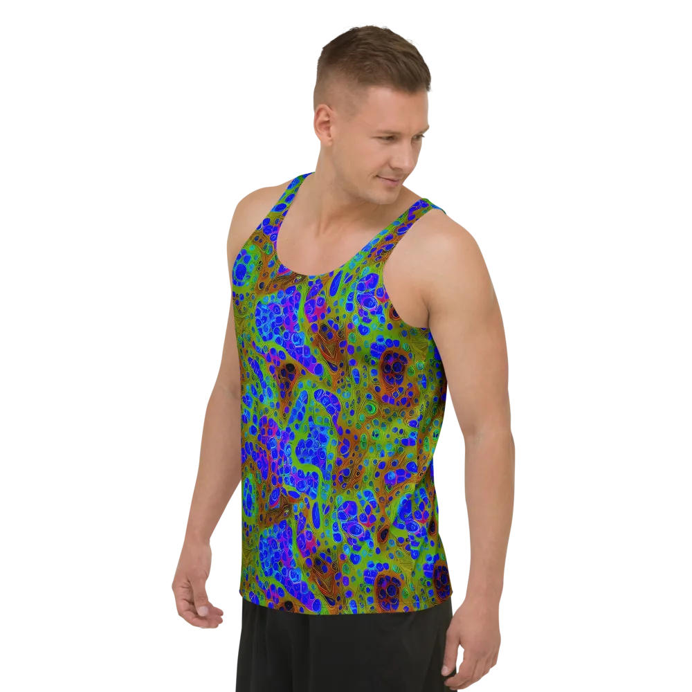 Lime Lucid on Men's Tank Top — Left Front