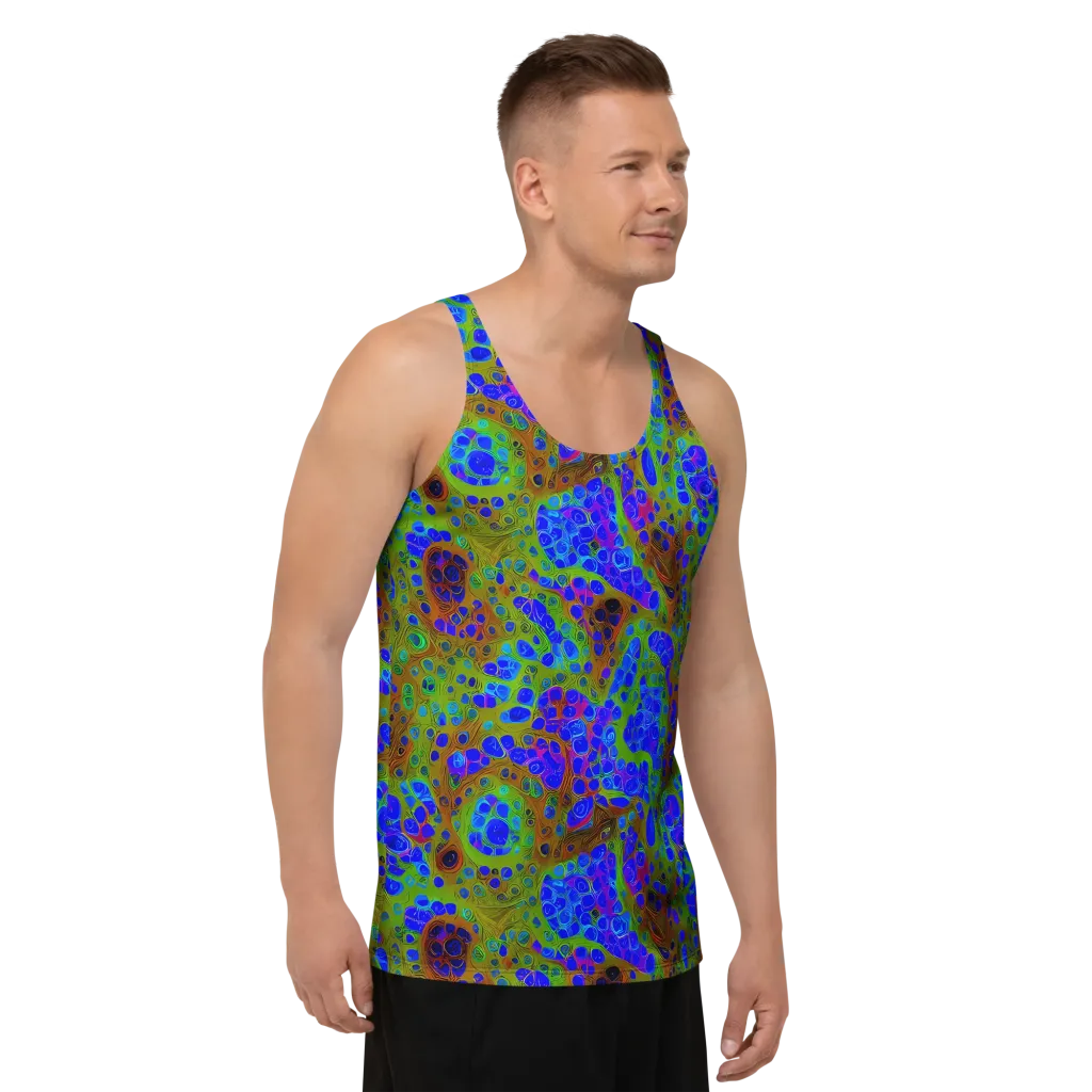 Lime Lucid on Men's Tank Top — Right Front
