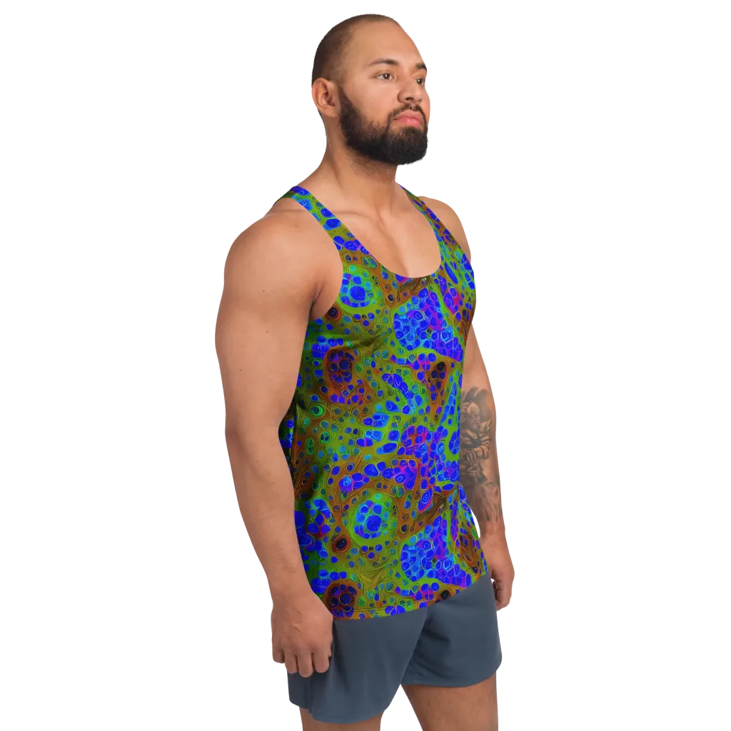 Lime Lucid on Men's Tank Top — Right Front