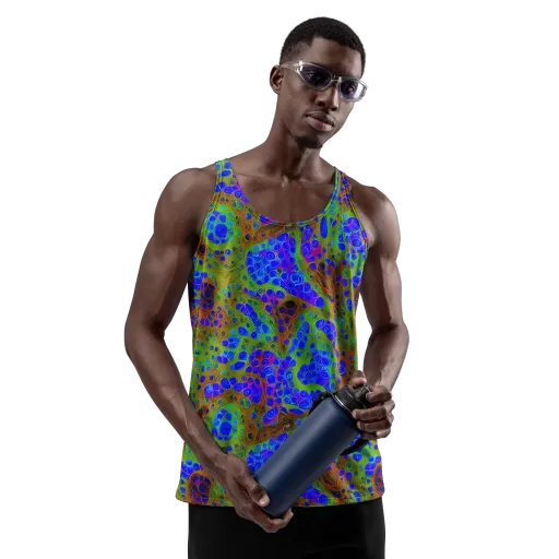 Lime Lucid on a Men's Tank Top