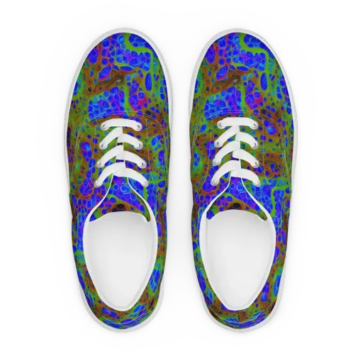 Lime Lucid on a Men's Lace-Up Canvas Shoes