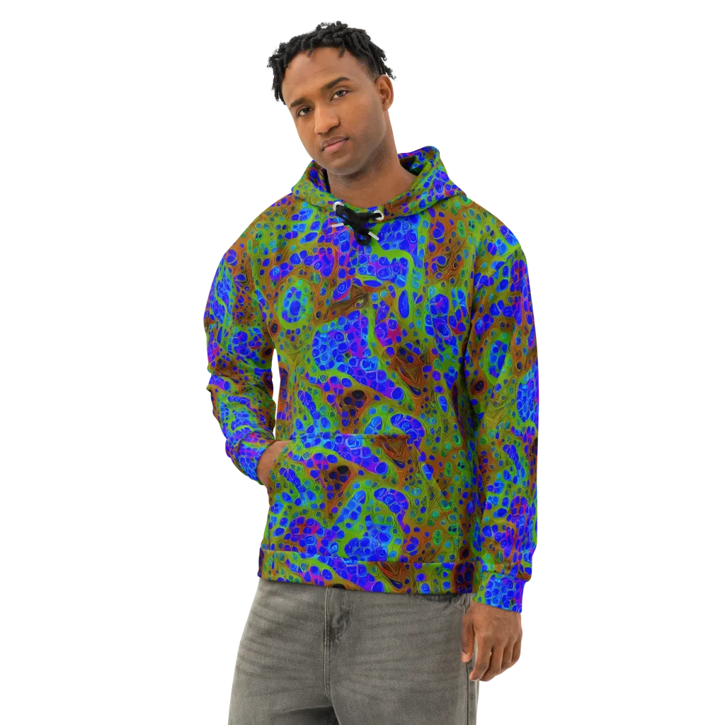 Lime Lucid on Cotton Hoodie — Left Front