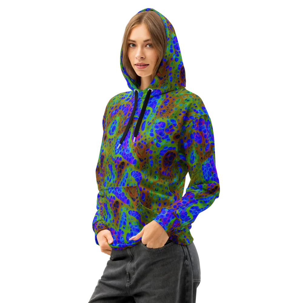 Lime Lucid on Cotton Hoodie — Left Front