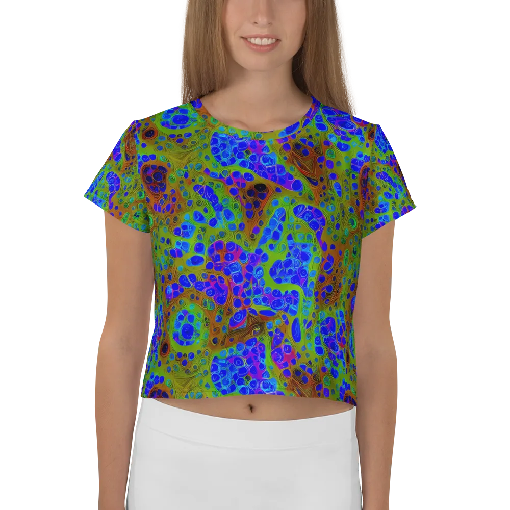 Lime Lucid on Crop Tee — Front