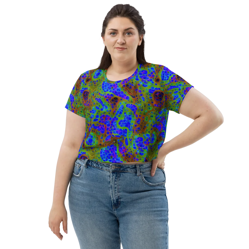 Lime Lucid on Crop Tee — Front