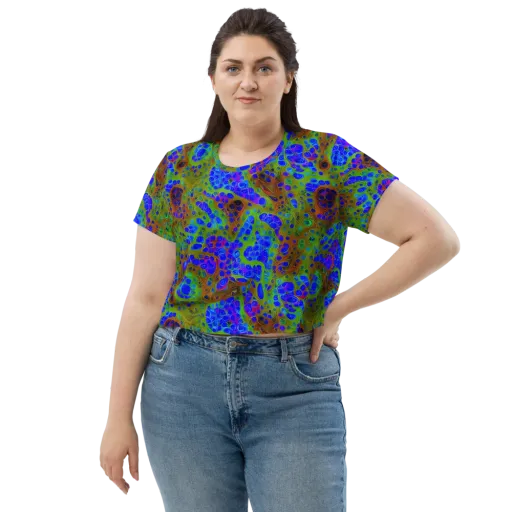 Lime Lucid on a Crop Tee