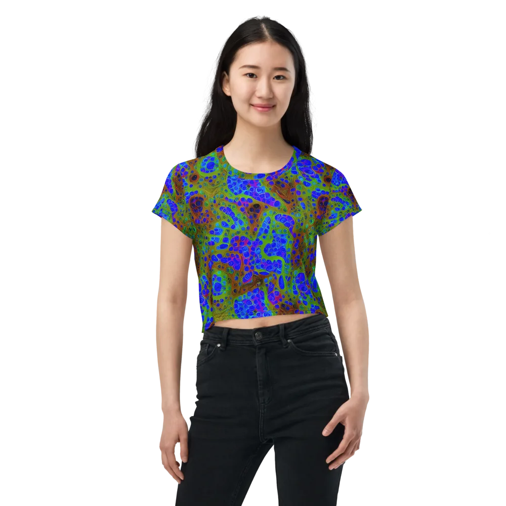 Lime Lucid on Crop Tee — Front