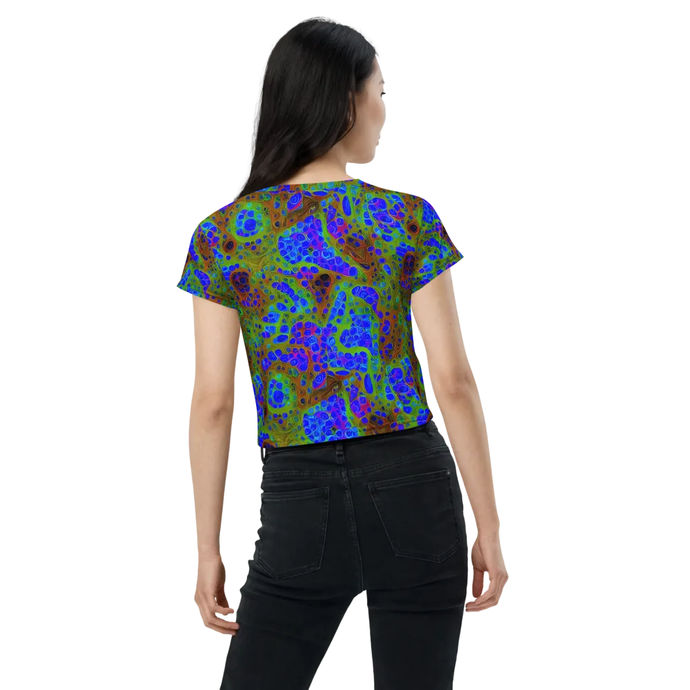 Lime Lucid on Crop Tee — Back