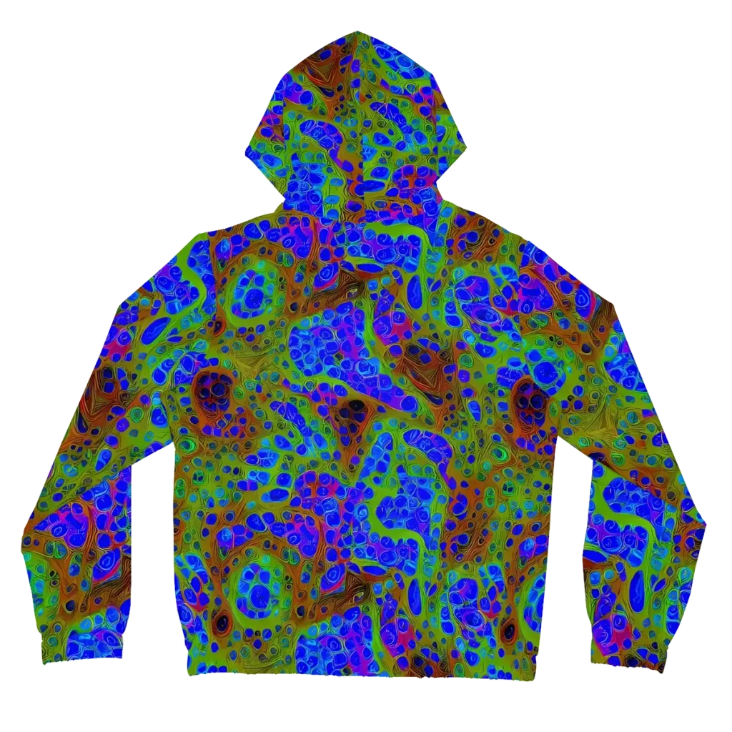 Lime Lucid on Women's Full-Zip Hoodie — Back
