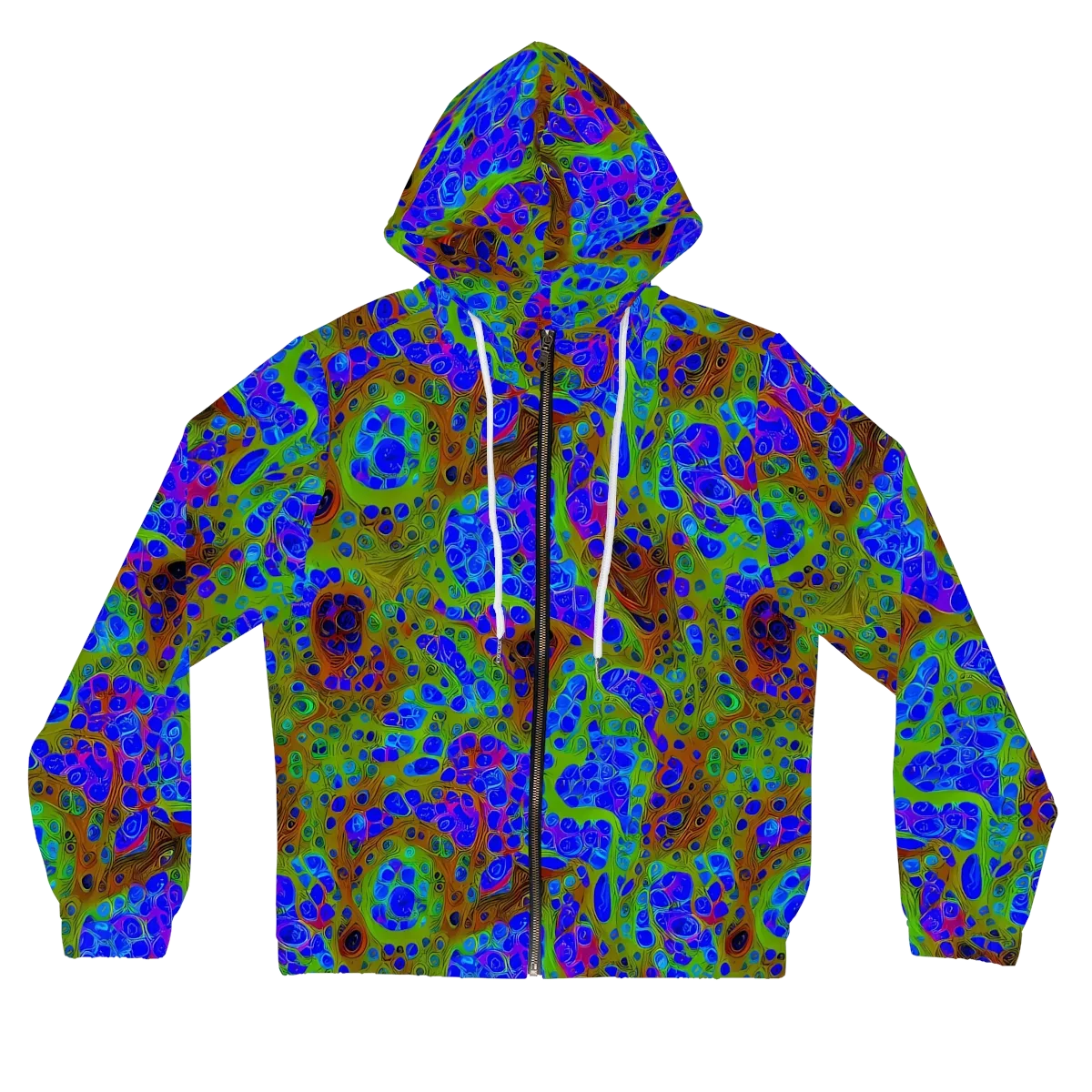 Lime Lucid on Women's Full-Zip Hoodie — Front