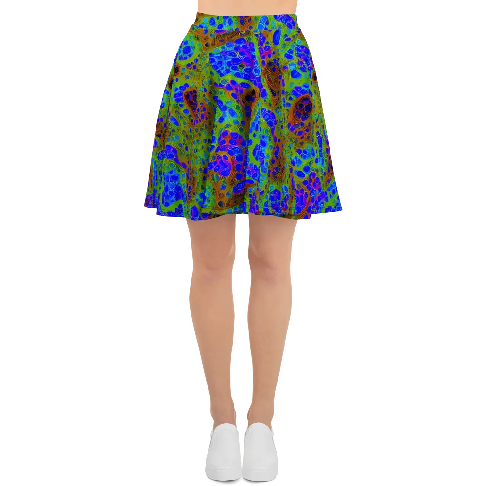 Lime Lucid on Skater Skirt — Front