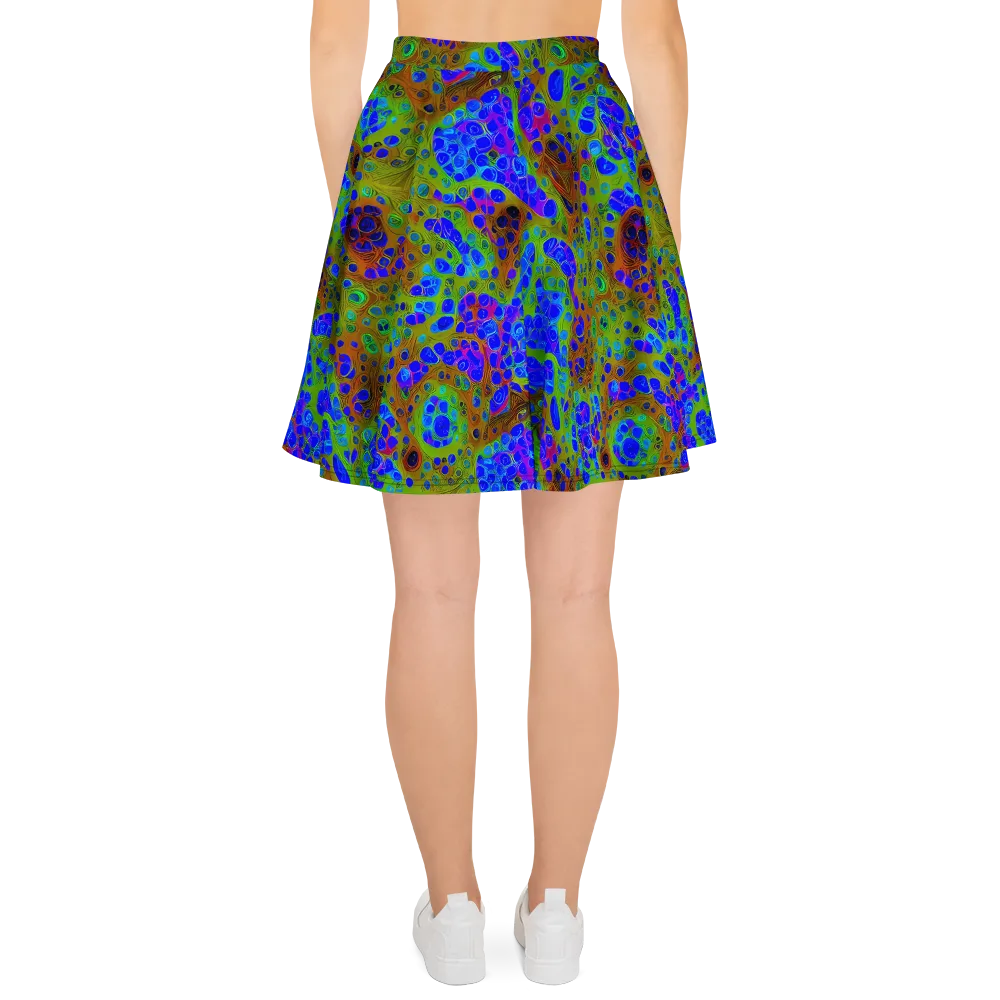 Lime Lucid on Skater Skirt — Back