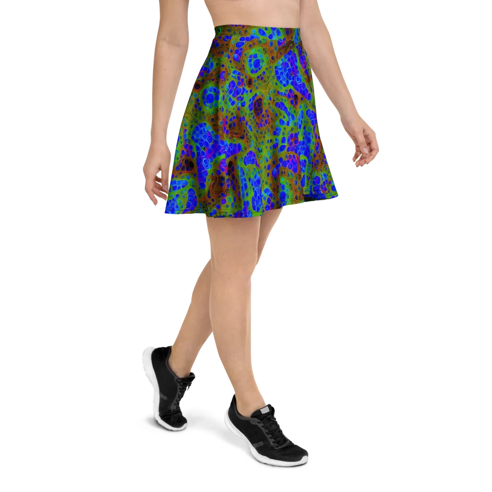 Lime Lucid on Skater Skirt — Right