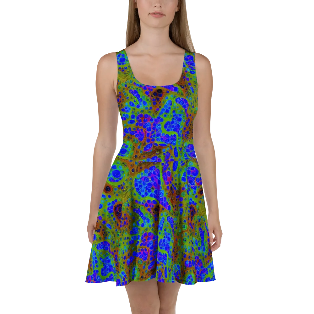 Lime Lucid on Skater Dress — Front