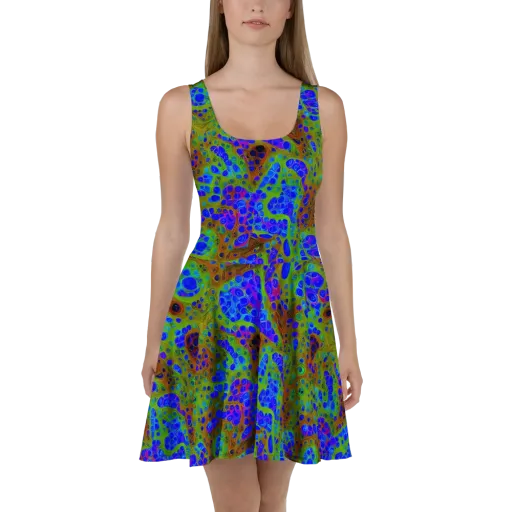 Lime Lucid on a Skater Dress