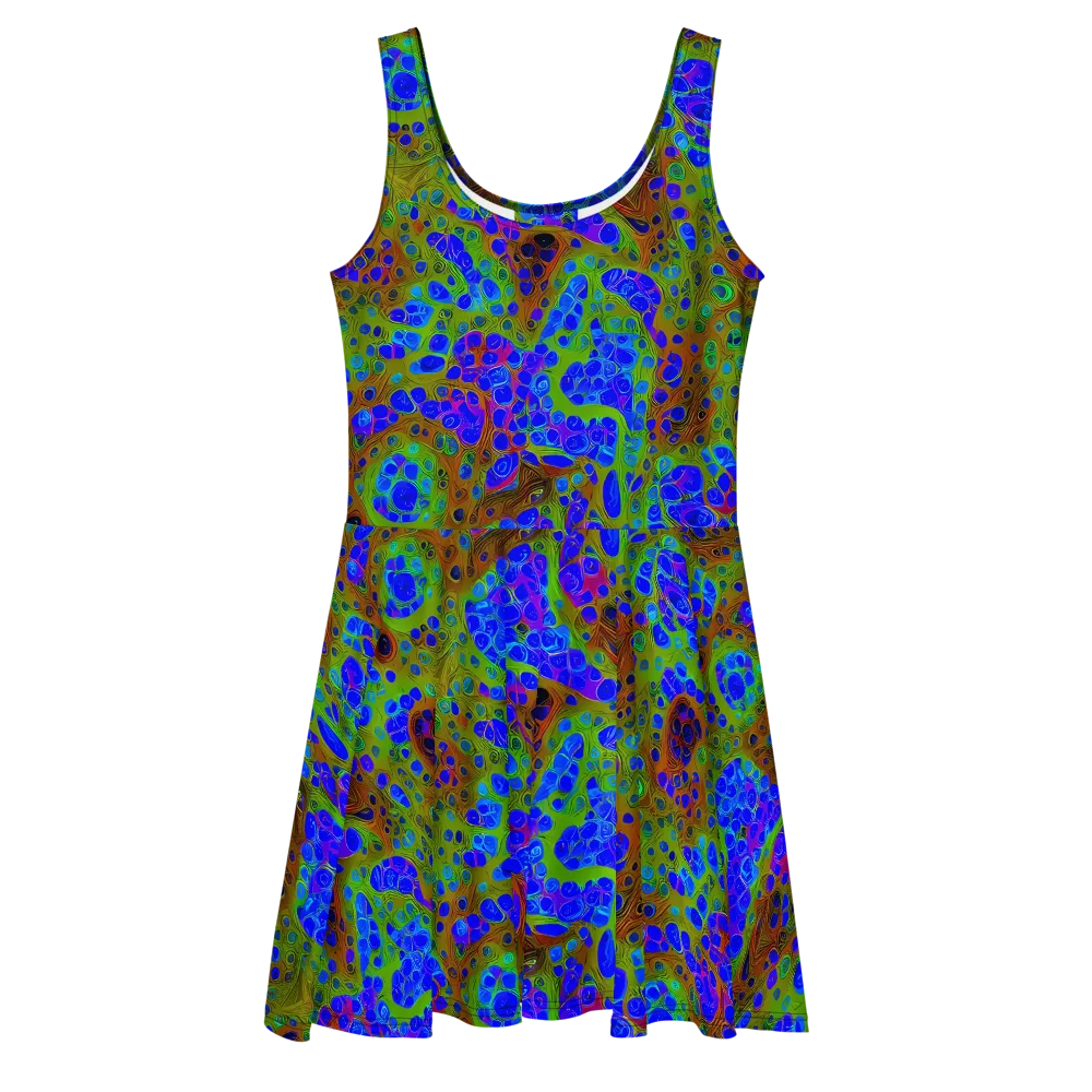 Lime Lucid on Skater Dress — Front