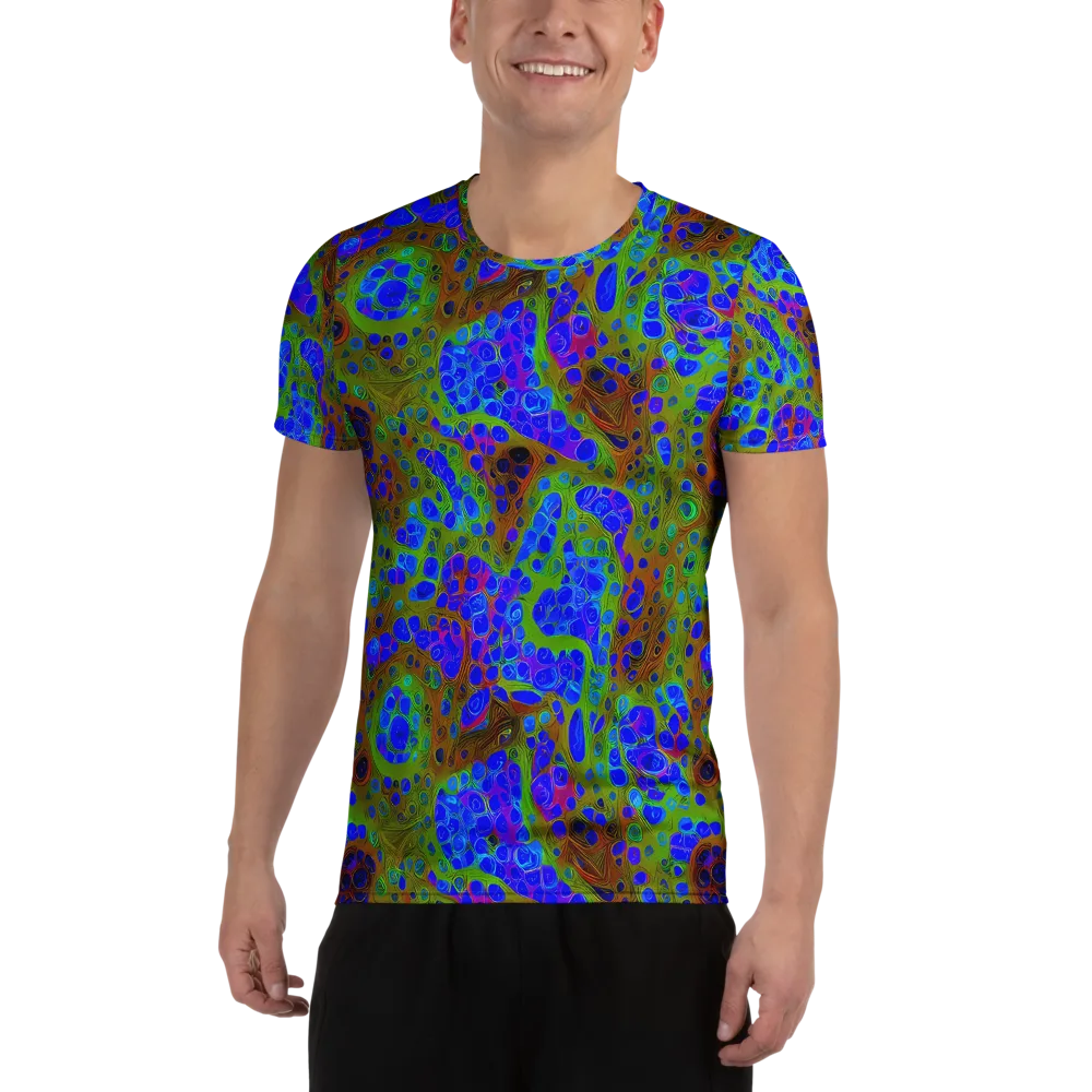 Lime Lucid on Men's Athletic T-Shirt — Front