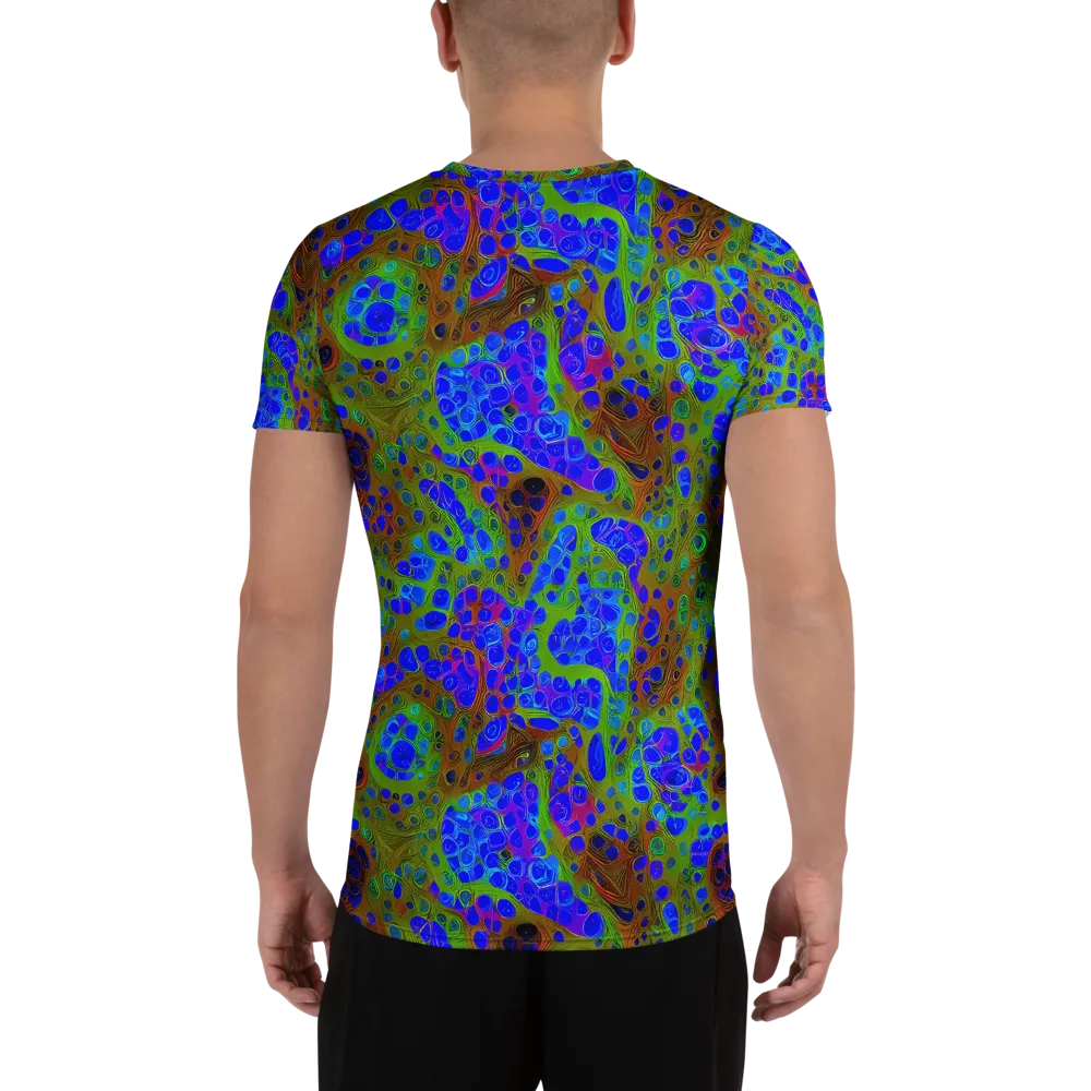 Lime Lucid on Men's Athletic T-Shirt — Back