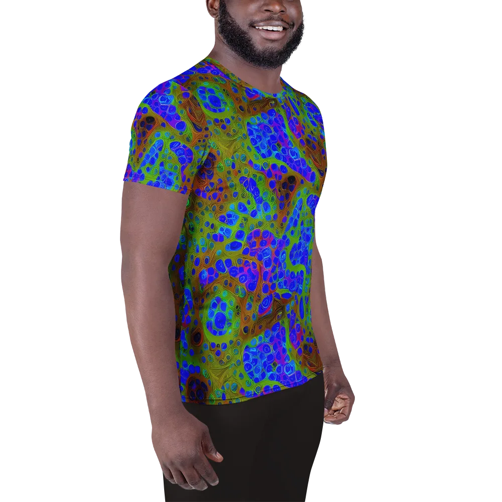 Lime Lucid on Men's Athletic T-Shirt — Right