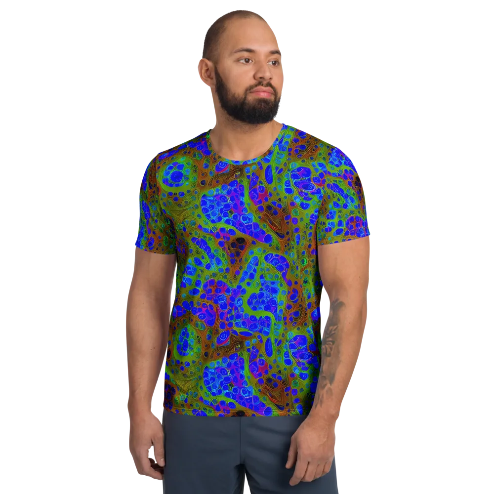 Lime Lucid on Men's Athletic T-Shirt — Front
