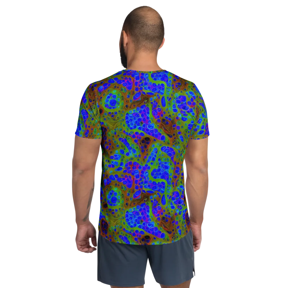 Lime Lucid on Men's Athletic T-Shirt — Back