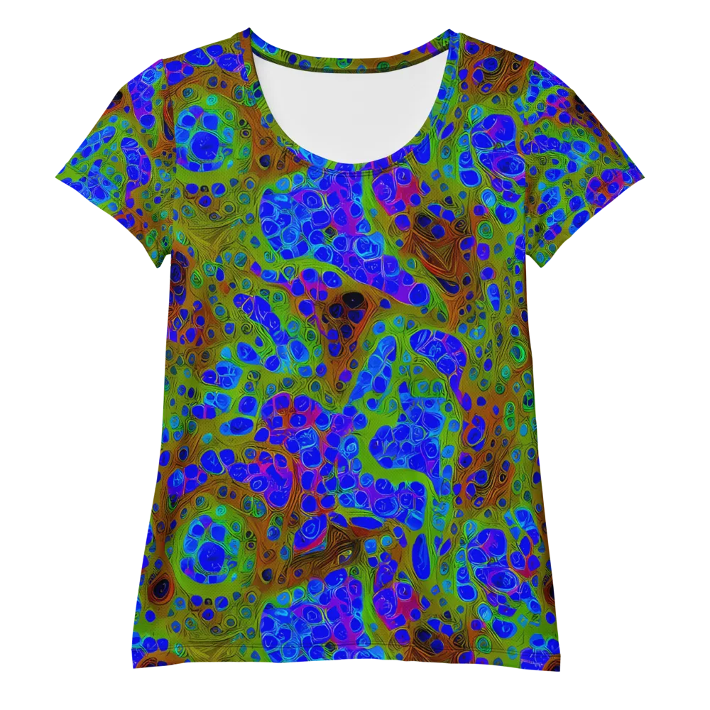Lime Lucid on Women's Athletic T-Shirt — Front