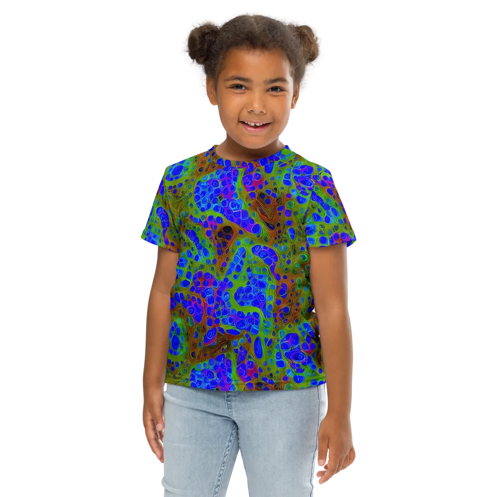 Lime Lucid on Kids Crew Neck T-Shirt — Front