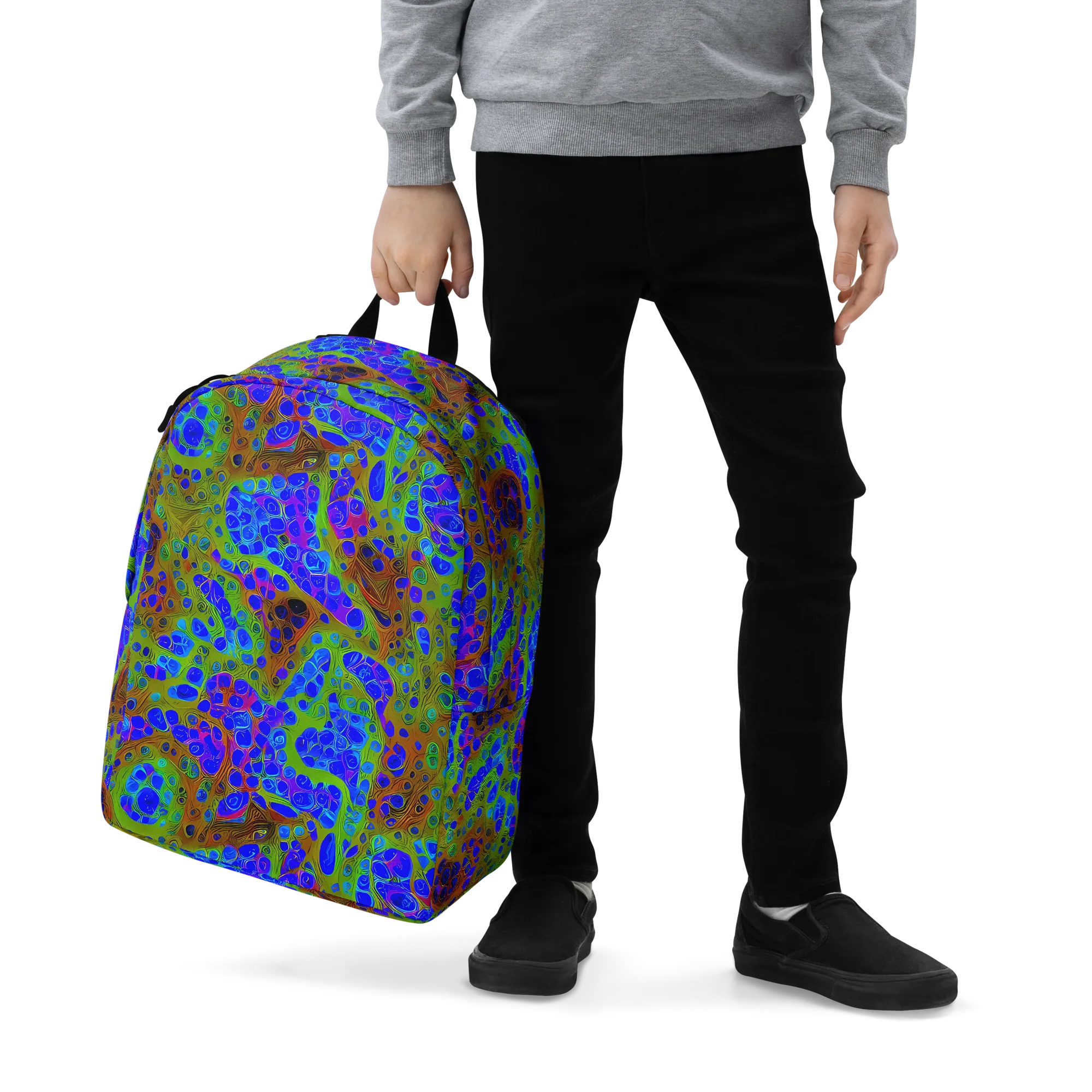 Lime Lucid on Minimalist Backpack — Zoomed-in