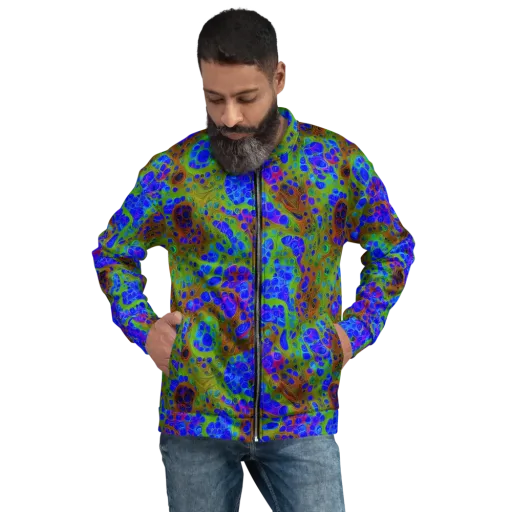Lime Lucid on a Bomber Jacket