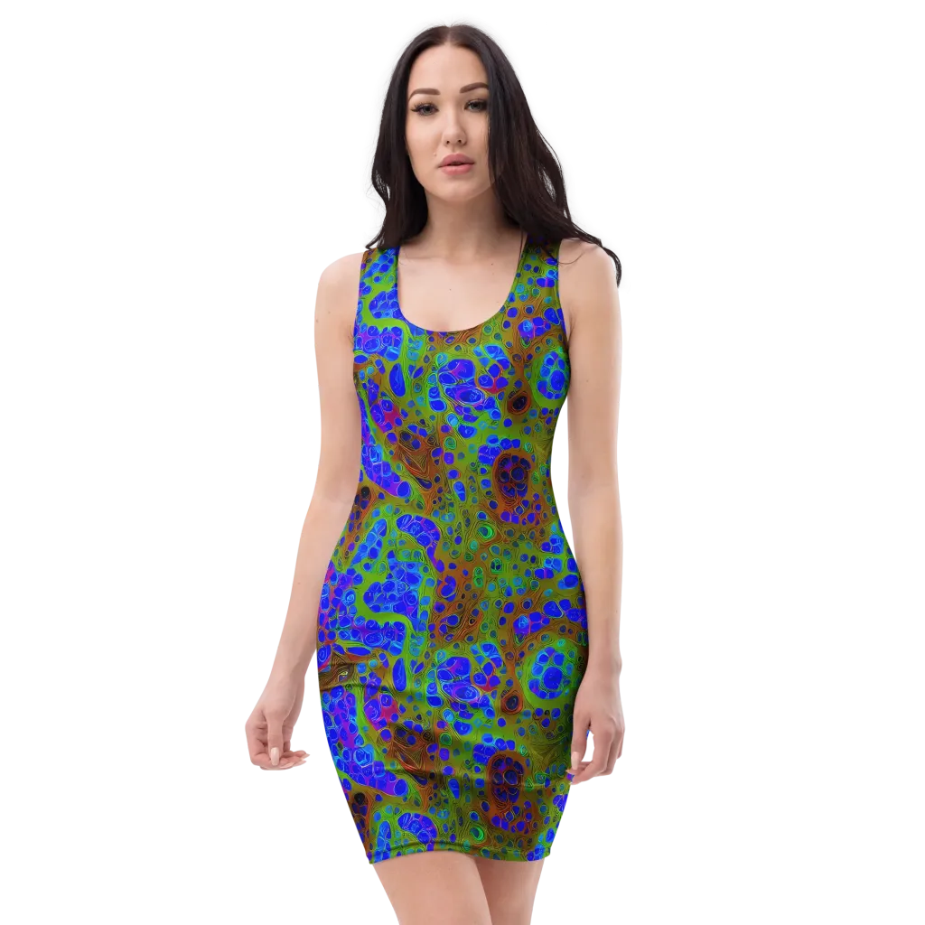 Lime Lucid on Bodycon Dress — Front