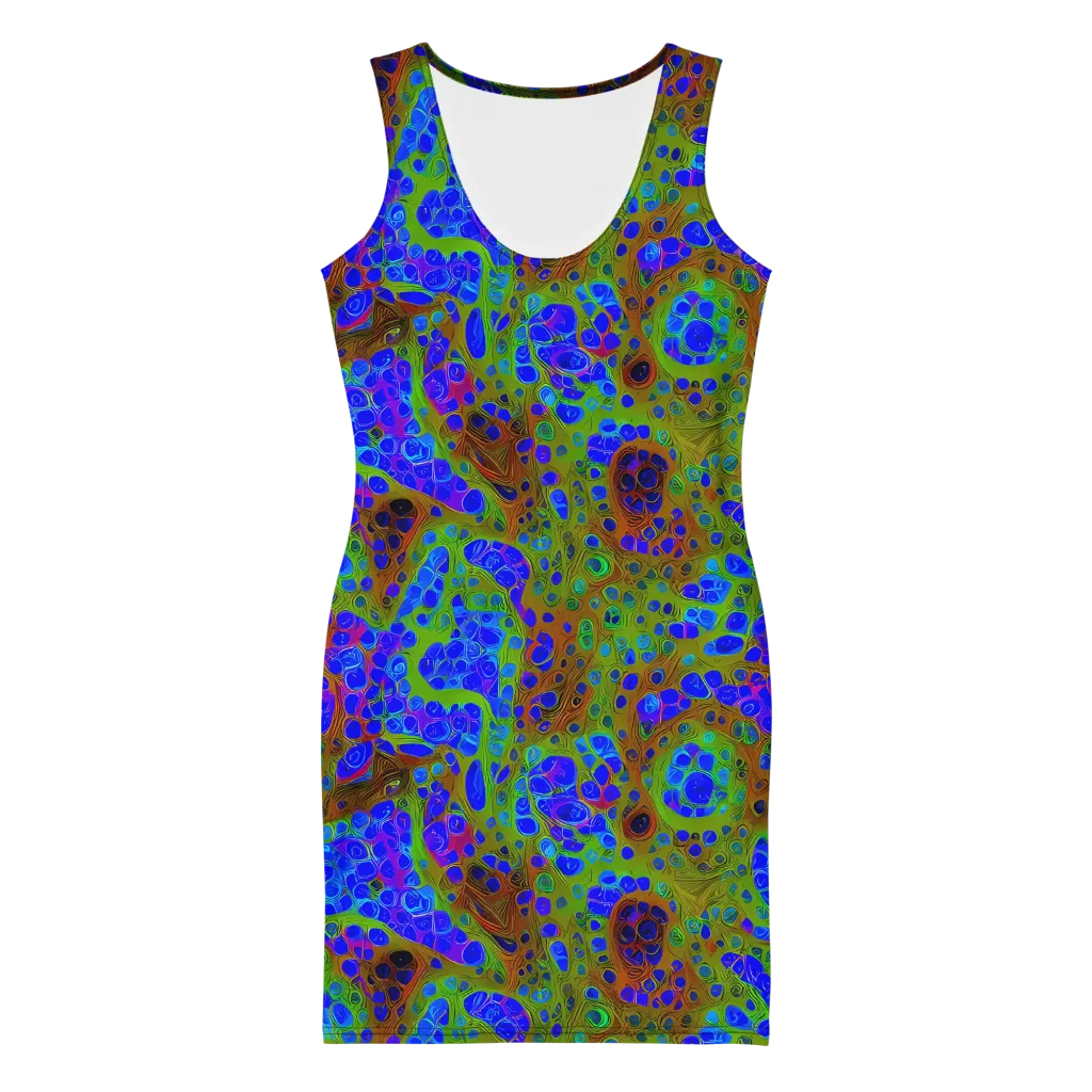 Lime Lucid on Bodycon Dress — Front
