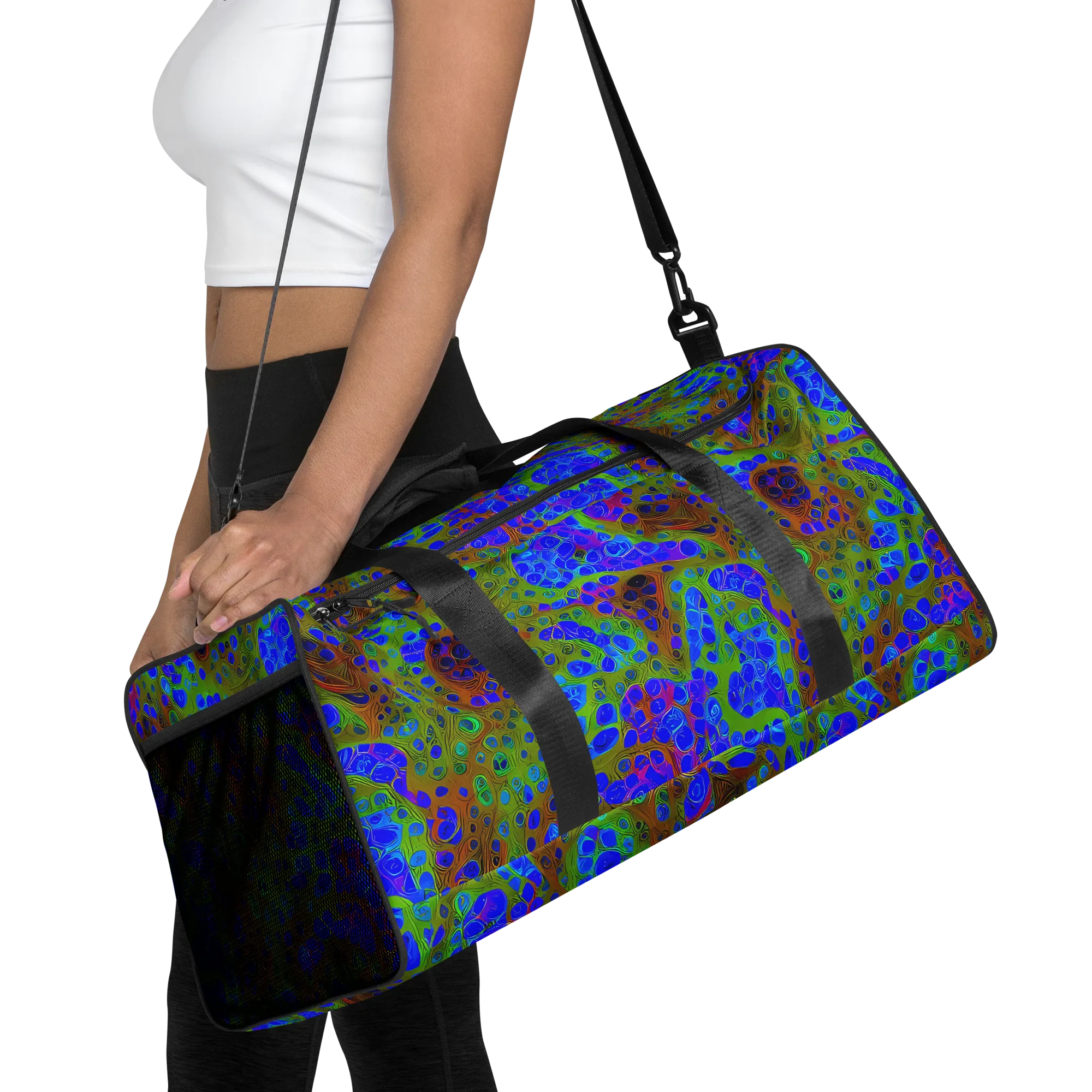 Lime Lucid on Duffle Bag — Front