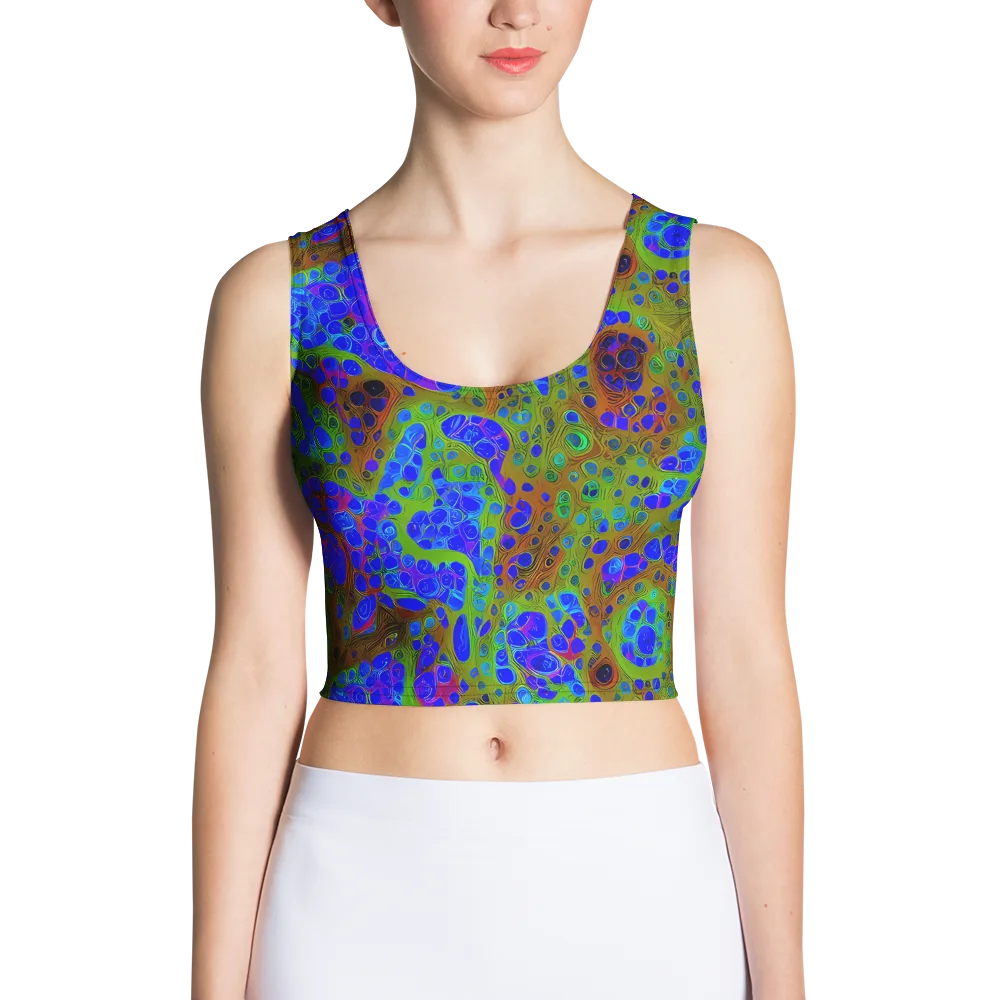 Lime Lucid on Crop Top — Front