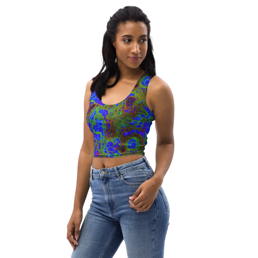 Lime Lucid on Crop Top — Left Front