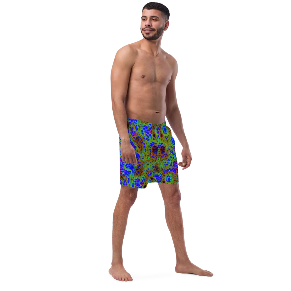 Lime Lucid on Swim Trunks — Right Front