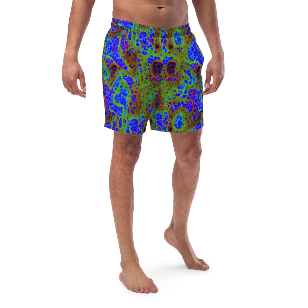 Lime Lucid on Swim Trunks — Front