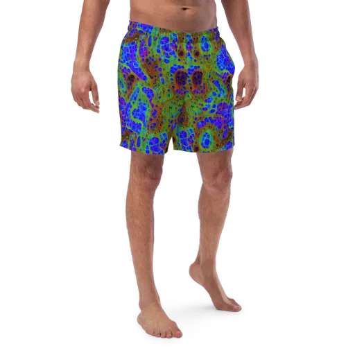 Lime Lucid on a Swim Trunks