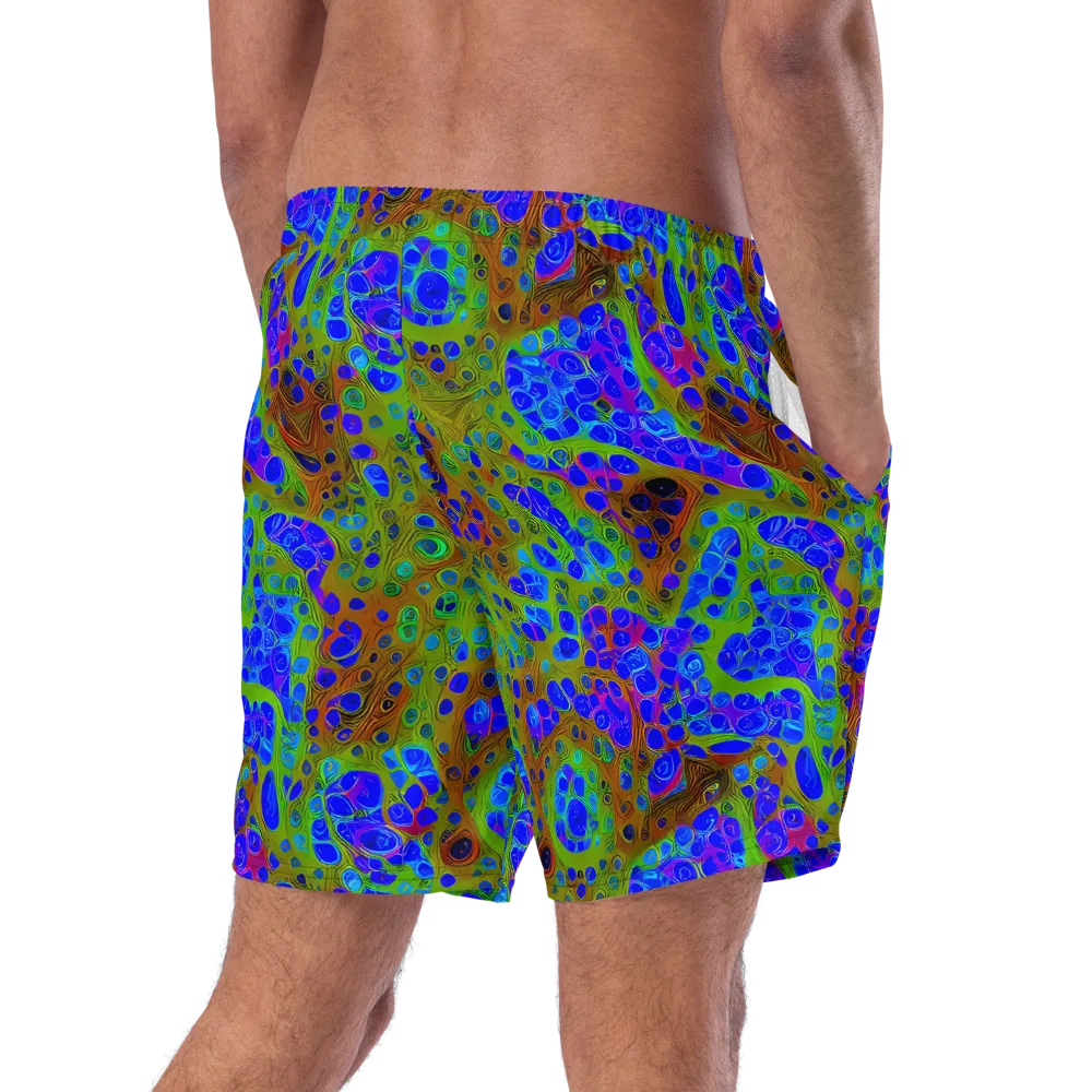 Lime Lucid on Swim Trunks — Right Back