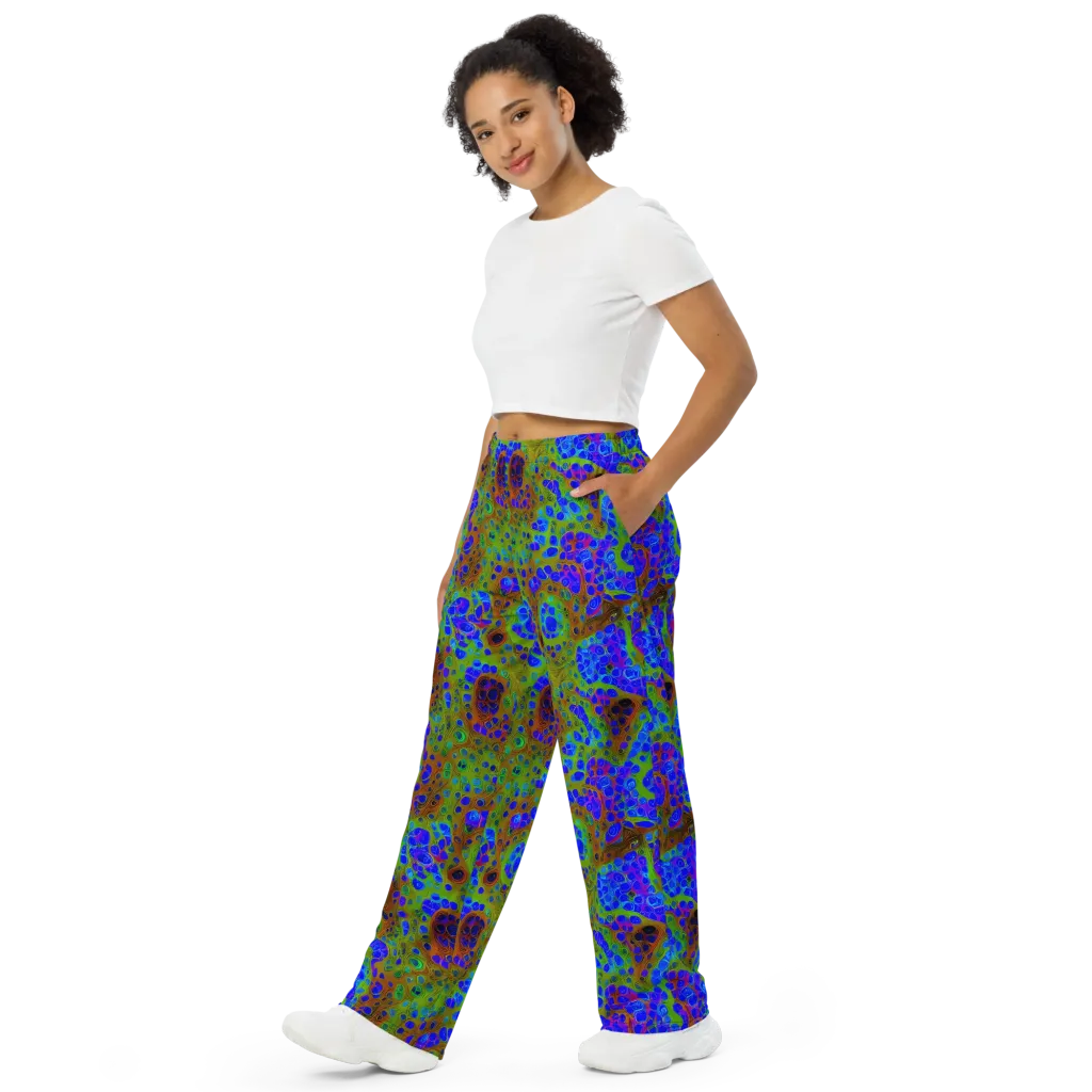 Lime Lucid on Wide-Leg Pants — Left Front